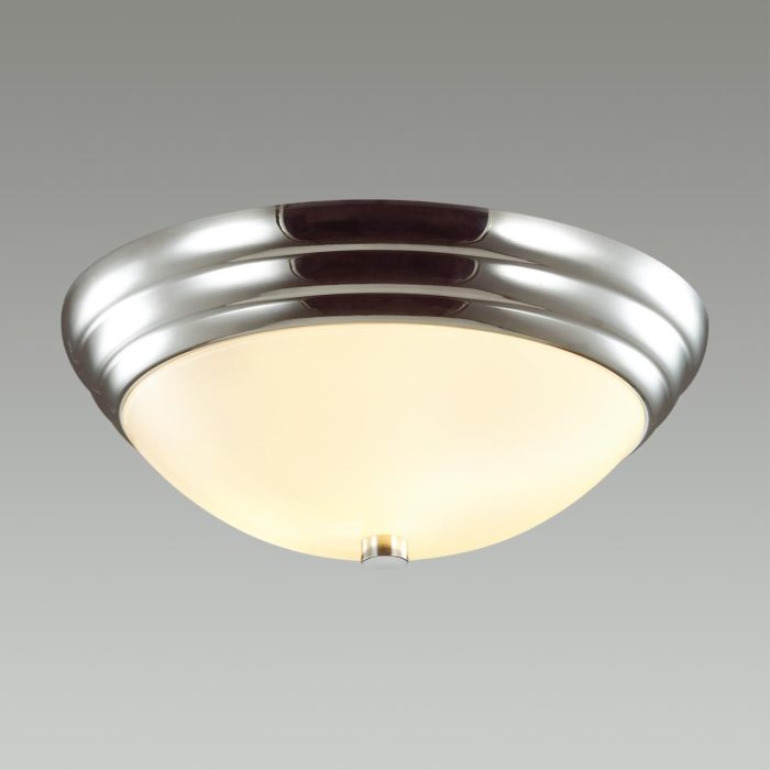 Настенно-потолочный светильник LUMION KAYLA, хром/белый, E27, 120W
