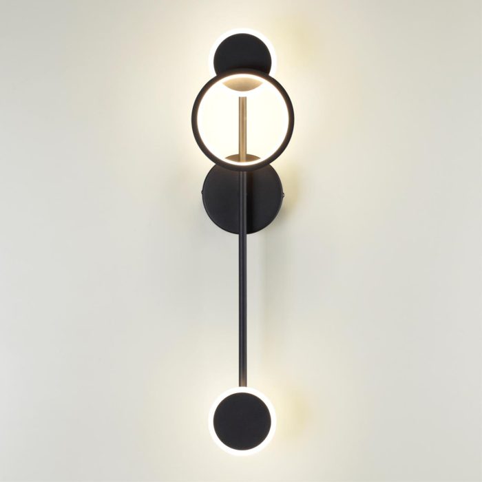 Бра ODEON LIGHT DENZEL, черный/белый, LED, LED 12W, 3000K