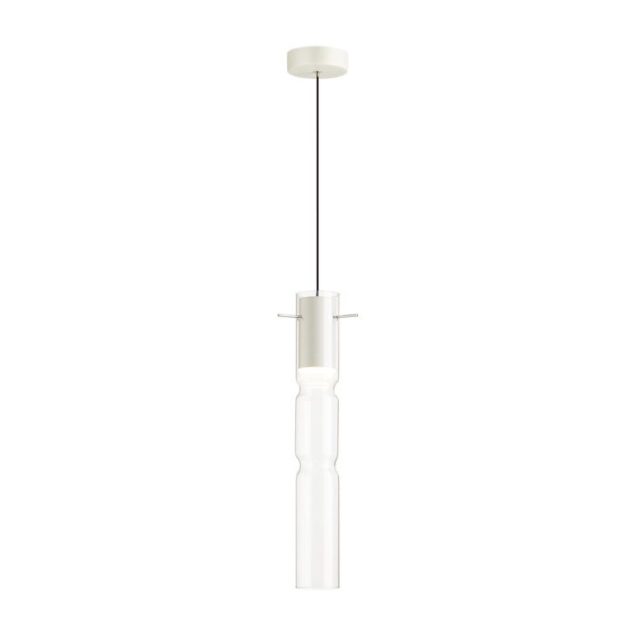 Подвесной светильник ODEON LIGHT SCROW, белый/прозрачный, LED, LED 5W, 3000K