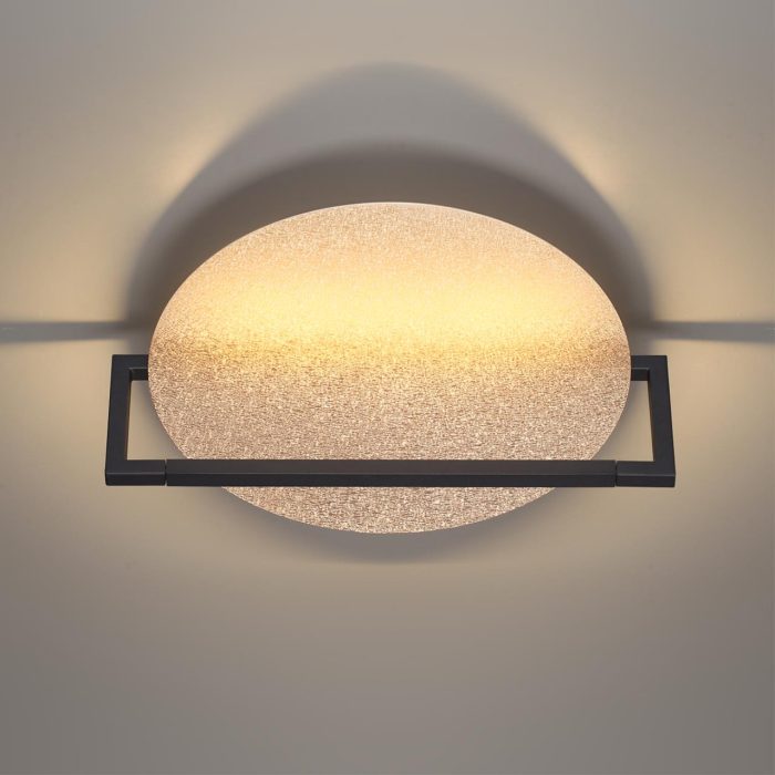 Настенно-потолочный светильник ODEON LIGHT LUNAR, черный, LED, LED 15W, 3000K