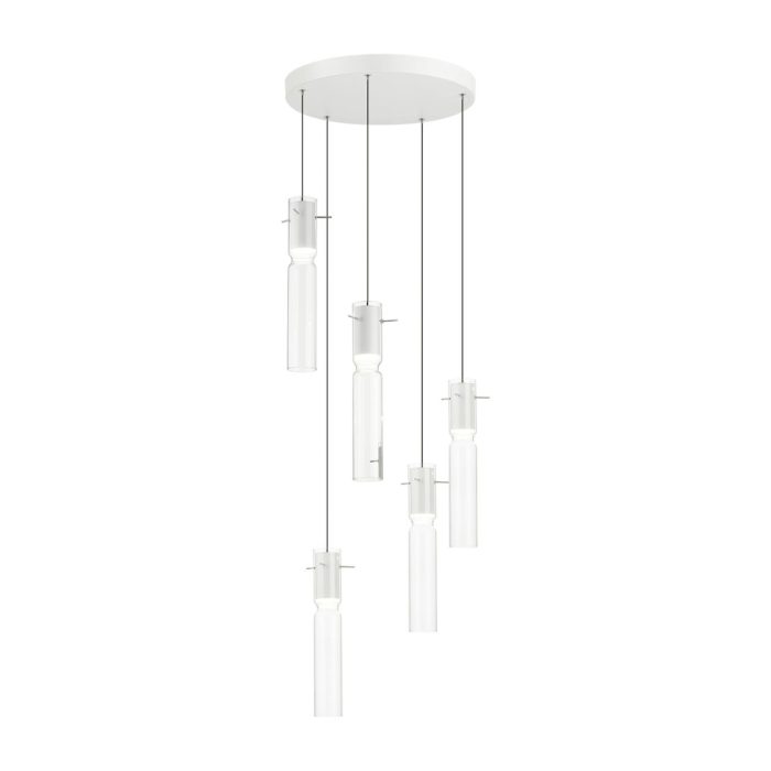 Люстра ODEON LIGHT SCROW, белый/прозрачный, LED, LED 25W, 3000K