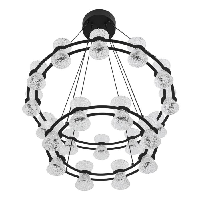 Подвесной светильник LUMION VINORA, черный, прозрачный/черный, LED, LED 70W, 3000K