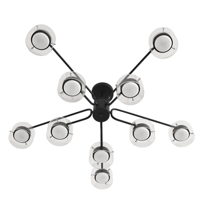 Потолочный светильник LUMION NATALINA, черный/прозрачный, GX53 LED, LED 70W