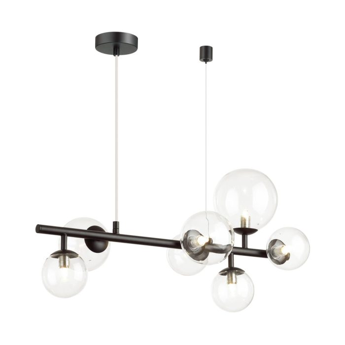 Люстра ODEON LIGHT TOVI, черный/прозрачный, G9, 280W