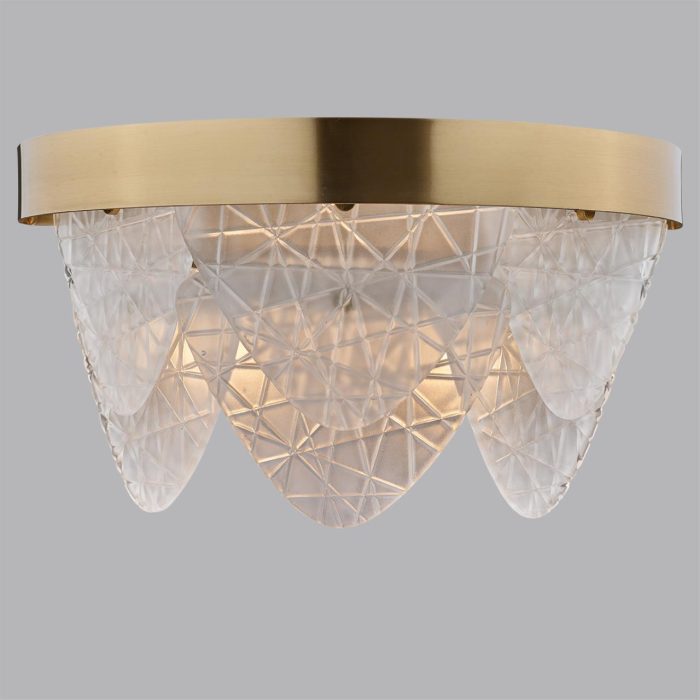 Бра LUMION LUX, латунь/белый, E14, 80W