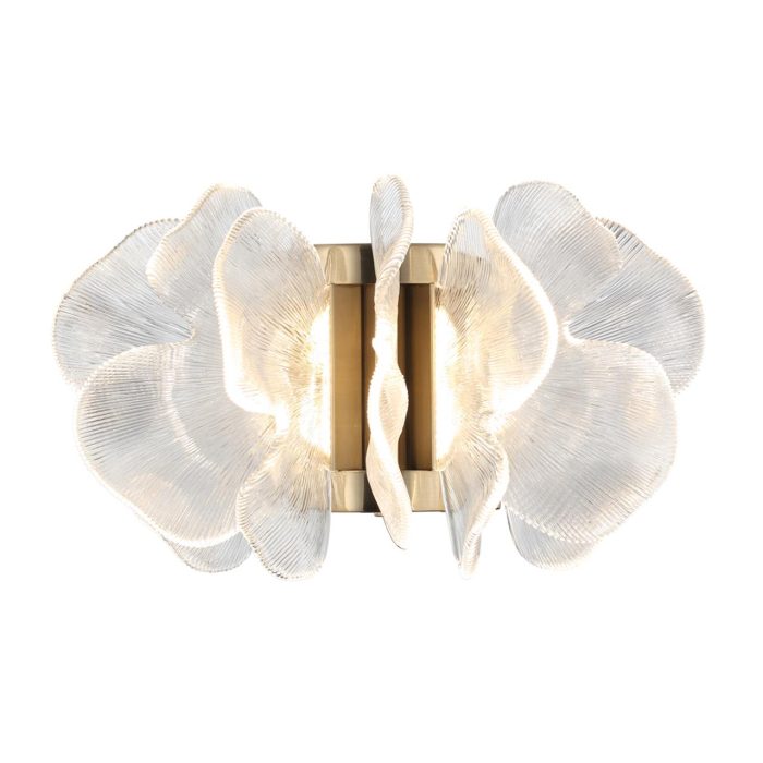 Бра ODEON LIGHT SIAMA, под латунь/прозрачный, LED, 25W, 3500K