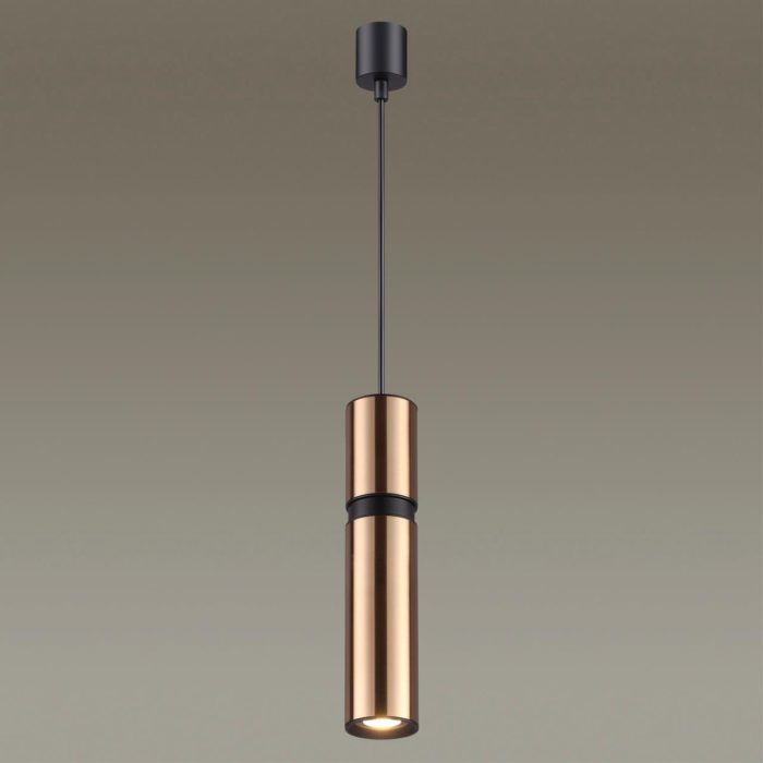 Подвесной светильник ODEON LIGHT AFRA, золотой/черный, GU10 LED, 5W