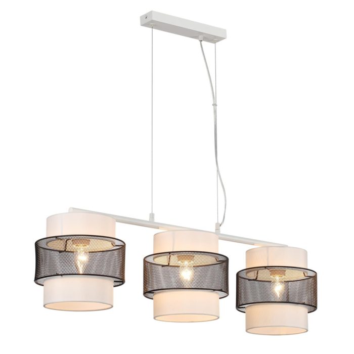 Подвесной светильник LUMION ANIMAISA, черный, белый/белый, черный, E27, 180W