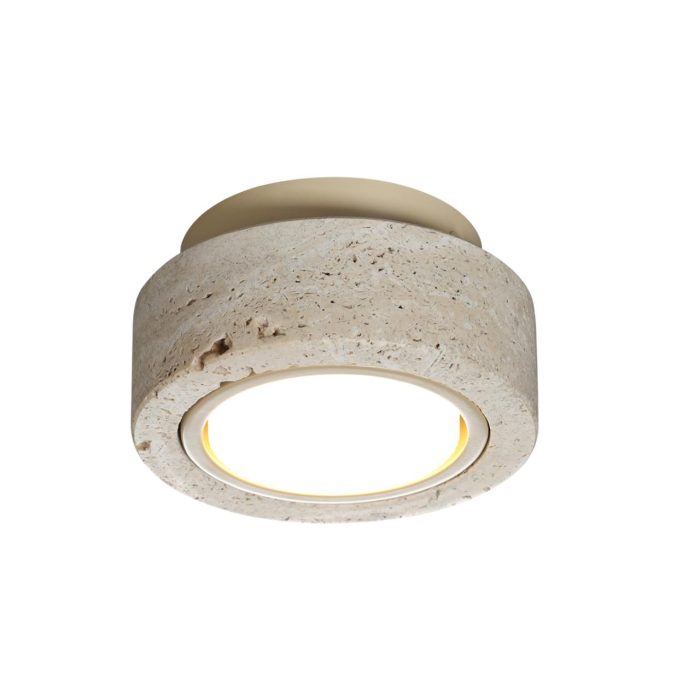 Потолочный светильник ODEON LIGHT TRAVERTINO, бежевый, GX53 LED, 9W