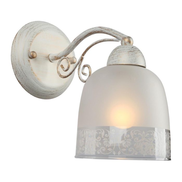 Бра Omnilux Ferraro OML-54901-01, Патина беленая + белый