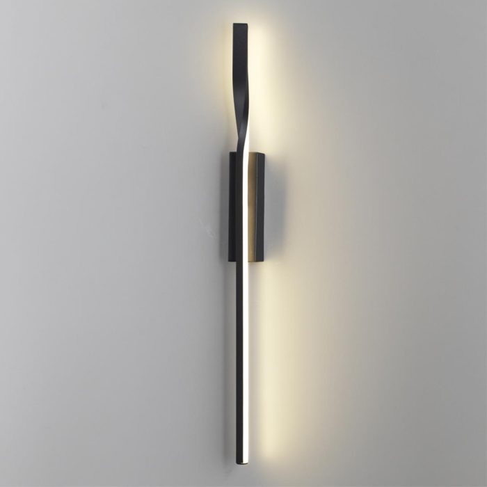 Бра LUMION REMO, черный, LED, LED 9W, 3000K