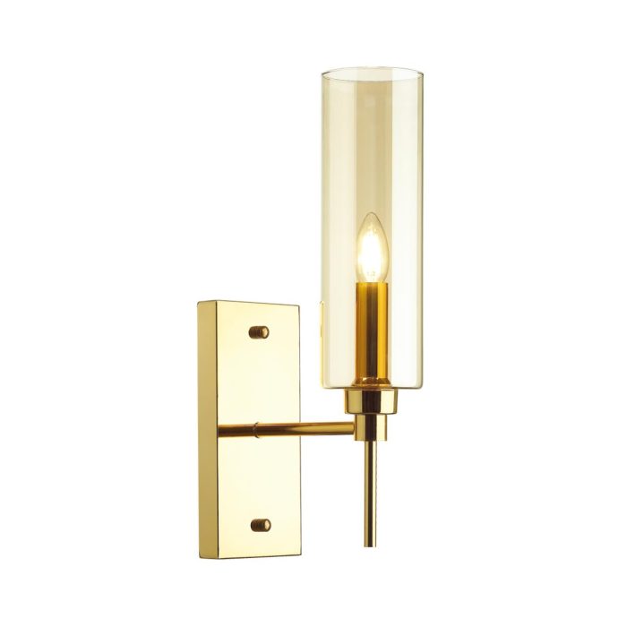 Бра ODEON LIGHT DIATRA, золотой/янтарный, E14, 40W