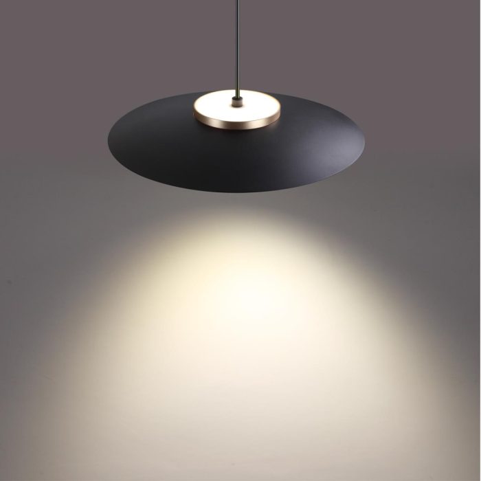Подвесной светильник NOVOTECH PILZ, черный/золото, LED, LED 18W, 4000K