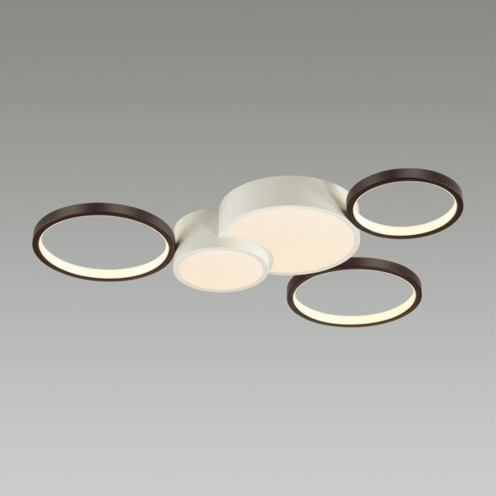 Потолочный светильник LUMION NORBERT, белый, черный/черный, белый, LED, LED 80W, 3000K