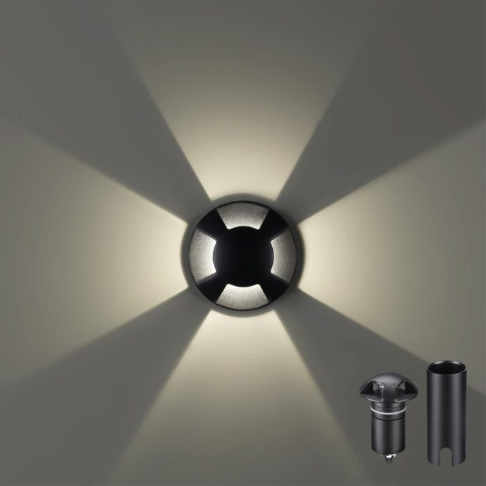 Ландшафтный светильник ODEON LIGHT WALD, черный, LED, LED 3W, 4000K
