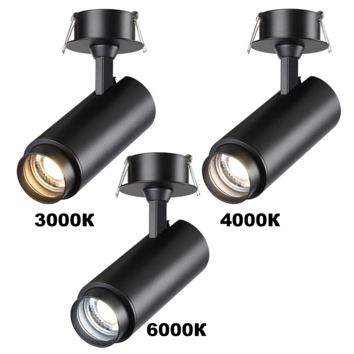Потолочный светильник NOVOTECH NAIL, черный, LED, LED 13W, 3000K