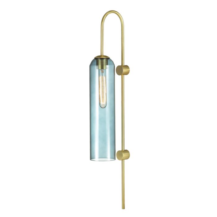Бра ODEON LIGHT VOSTI, золотой/синий, E27, 60W