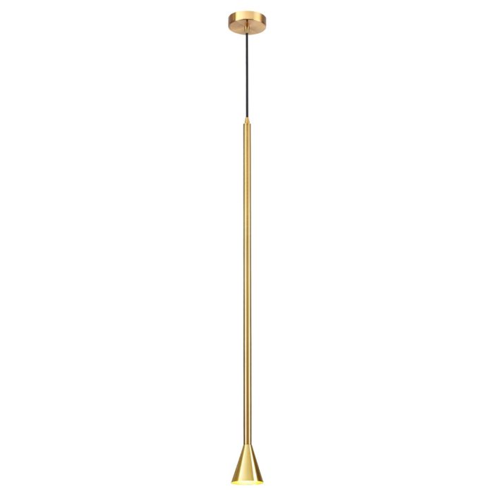 Подвесной светильник ODEON LIGHT PIPA, золотистый/золотой, GU10 LED, LED 7W