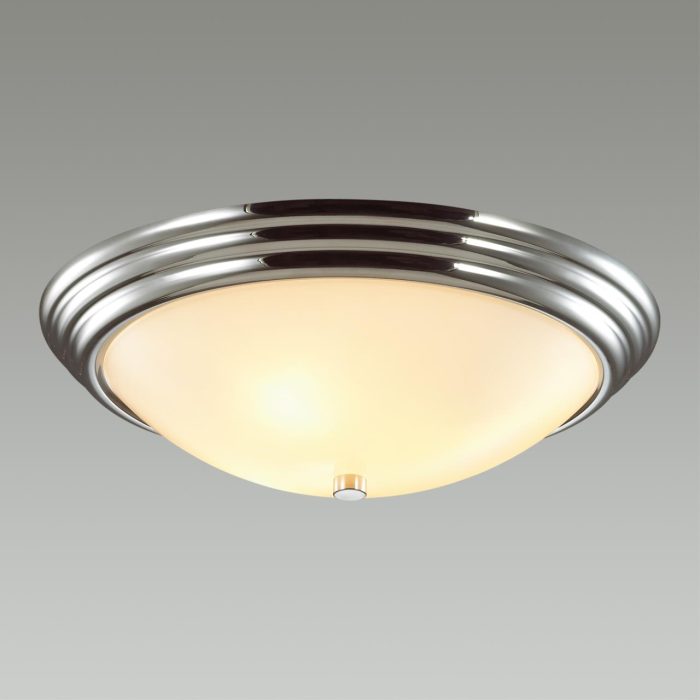 Настенно-потолочный светильник LUMION KAYLA, хром/белый, E27, 180W