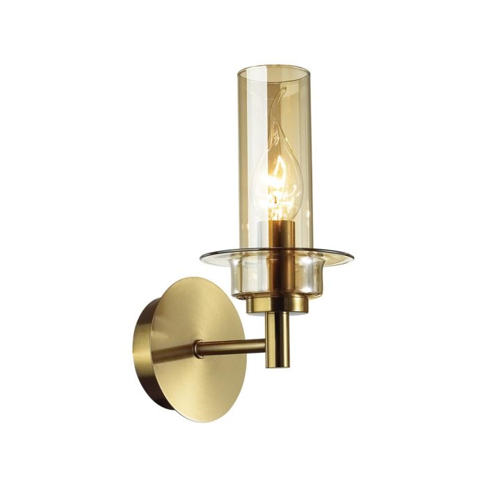 Бра LUMION MADONNA, бронза, коньячный/бронзовый, E14, 40W