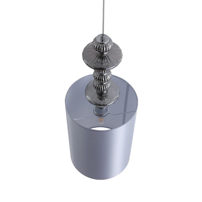 Подвесной светильник LUMION ILMIRA, хром, серый/хром, E27, 60W