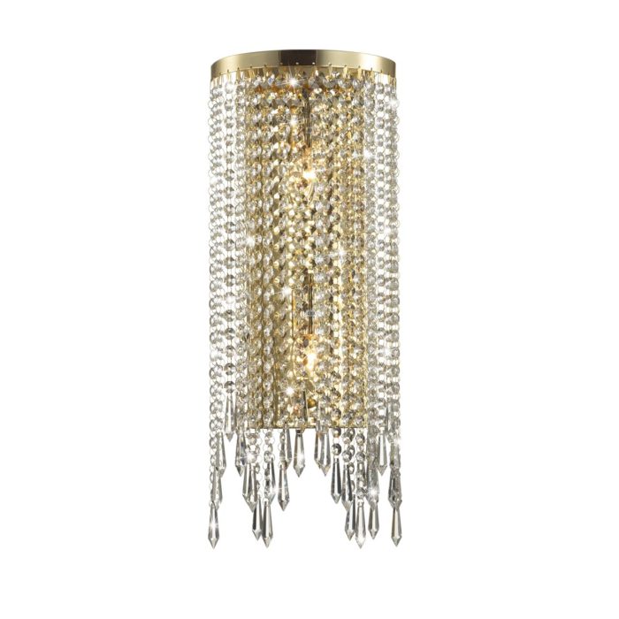 Бра ODEON LIGHT CHOKKA, золотой/прозрачный, E14, 80W