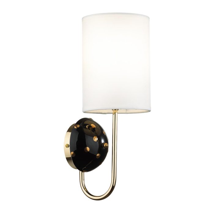 Бра ODEON LIGHT EXCLUSIVE POLLEN, золотой/черный, E14, 40W