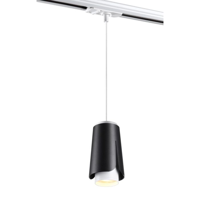 Трековый светильник NOVOTECH TULIP, черный/белый, GU10, 9W