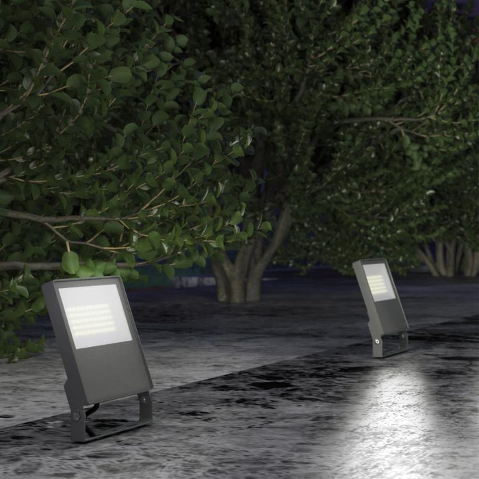 Уличный светильник NOVOTECH ARMIN, темно-серый/серый, черный, LED, LED 20W, 4000K