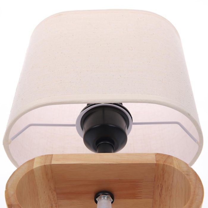Настольная лампа LUMION MADERANA, бежевый, E27, 60W