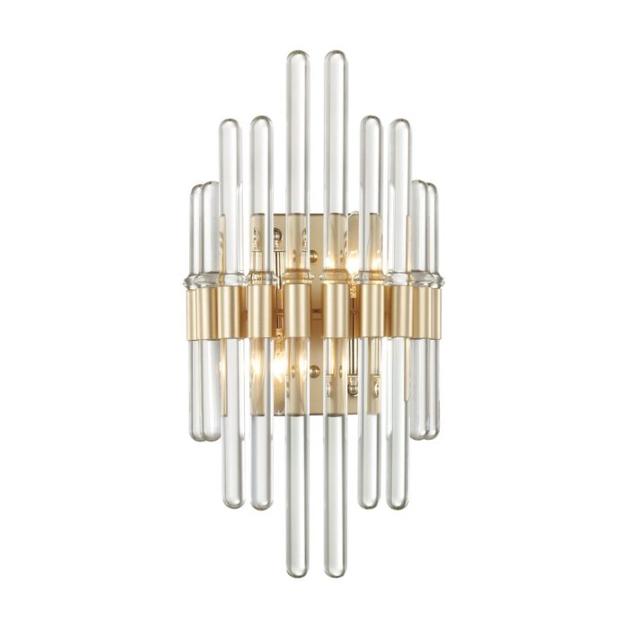 Бра ODEON LIGHT STIKA, золотой/прозрачный, E14, 80W