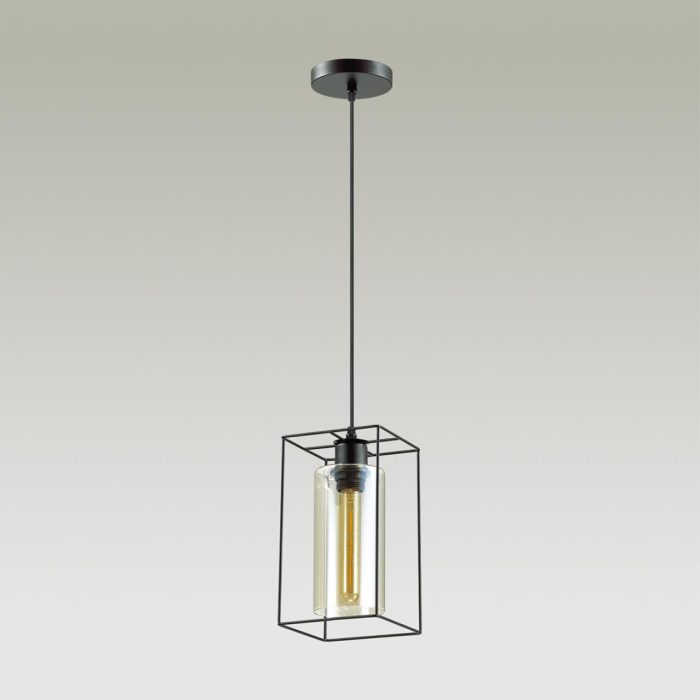Подвесной светильник LUMION ELLIOT, черный/коричневый, E27, 60W