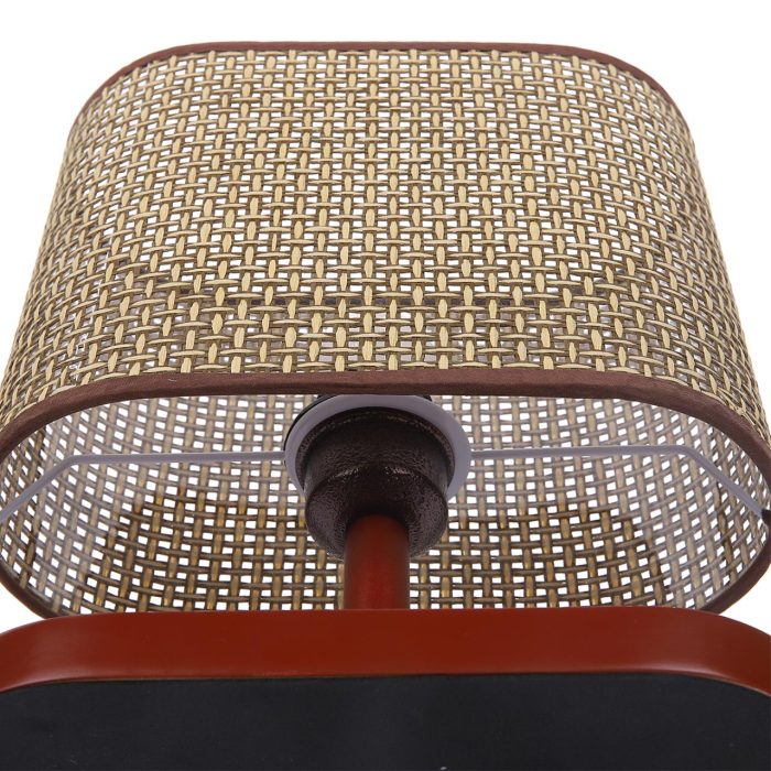 Настольная лампа LUMION MADERANA, кофейный, коричневый/коричневый, E27, 60W