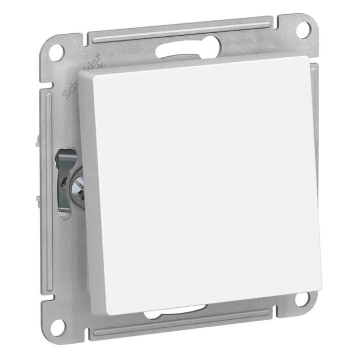 AtlasDesign Aqua 1-клавишный переключатель, IP44, сх.6, 10ах, механизм, белый