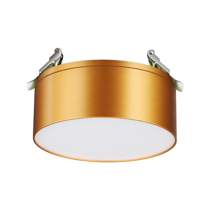 Встраиваемый светильник NOVOTECH PROMETA, матовое золото/золотой, LED, LED 24W, 4000K
