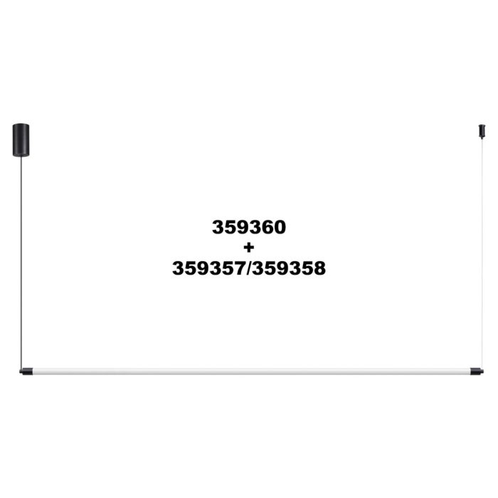 NOVOTECH VITZ, черный, LED, LED 20W, 3000K