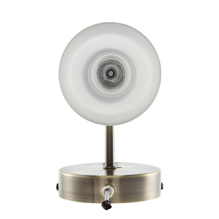 Бра LUMION MAVE, бронза, белый/бронзовый, E14, 40W