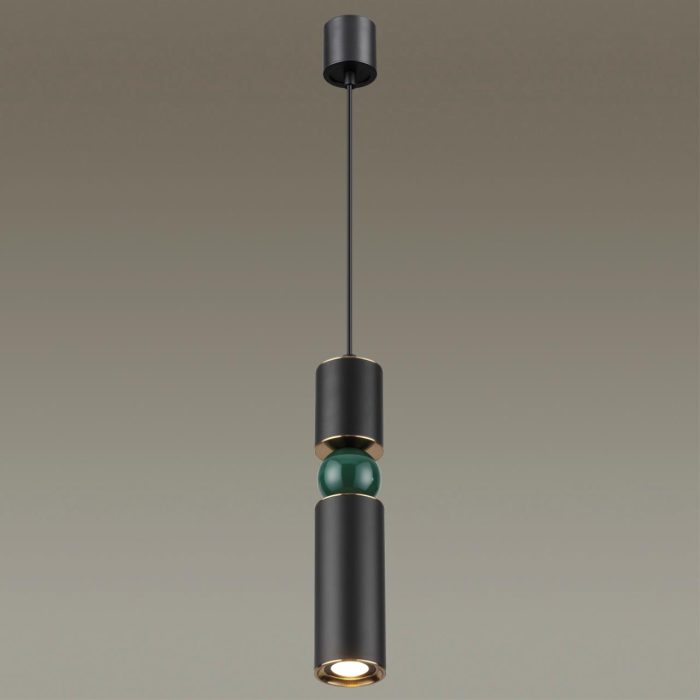 Подвесной светильник ODEON LIGHT SAKRA, черный/золото, GU10 LED, 5W