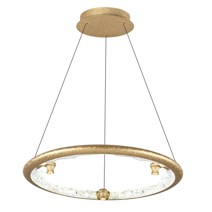Подвесной светильник ODEON LIGHT CAYON, золотой, LED, LED 50W, 3000K