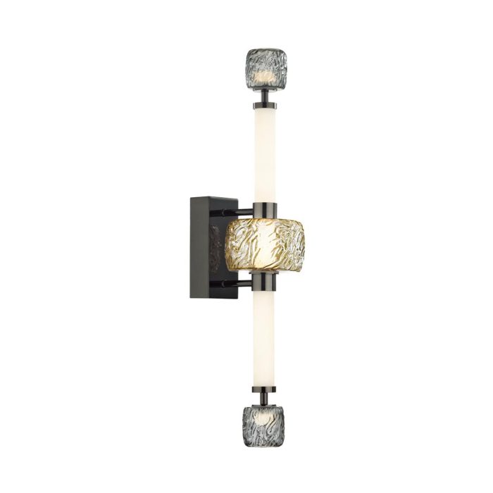 Бра ODEON LIGHT EXCLUSIVE KLIFF, черный хром/белый, LED, LED 28W, 3000K