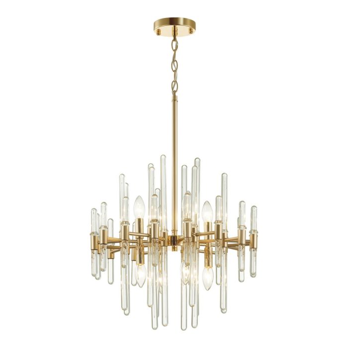 Люстра ODEON LIGHT STIKA, золотой/прозрачный, E14, 320W