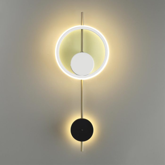 Бра LUMION MARQUE, белый, черный, золотой/черный, белый, LED, LED 13W, 3000K