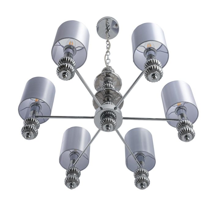 Люстра LUMION ILMIRA, хром, серый/хром, E14, 240W