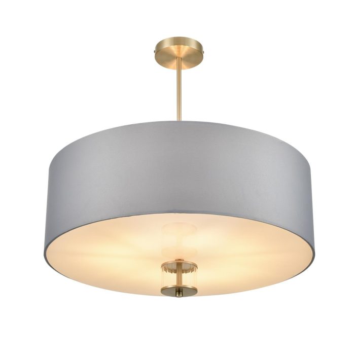 Потолочный светильник LUMION DAMONA, латунь титаниум, серый/латунь, E14, 280W