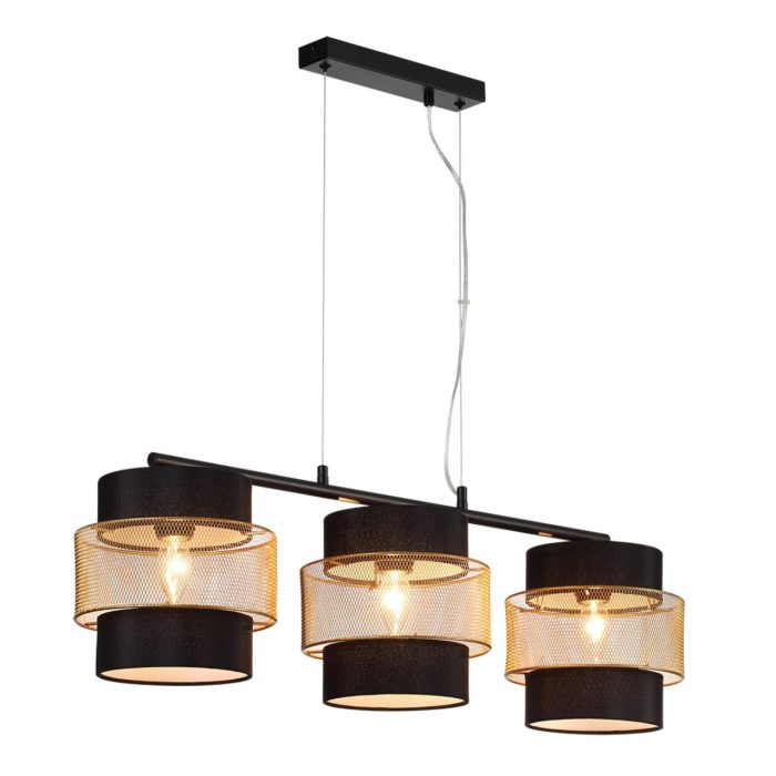 Подвесной светильник LUMION ANIMAISA, черный, золотой, E27, 180W