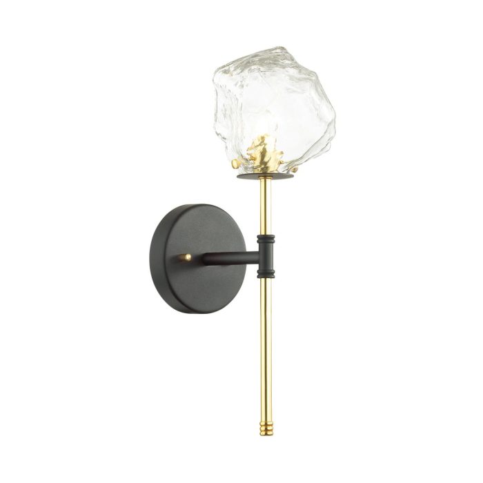 Бра ODEON LIGHT STONO, черный/золотой, G9, 40W