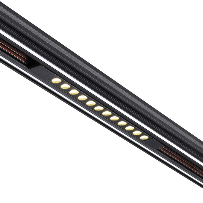 Трековый светильник NOVOTECH FLUM, черный, LED, LED 12W, 3000K