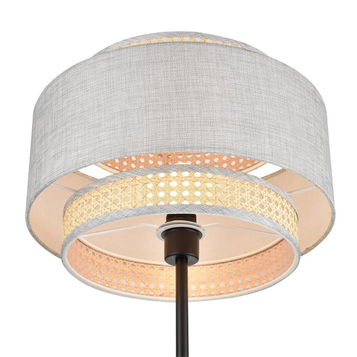 Торшер LUMION LAUNA, черный, серый, бежевый/черный, E27, 60W