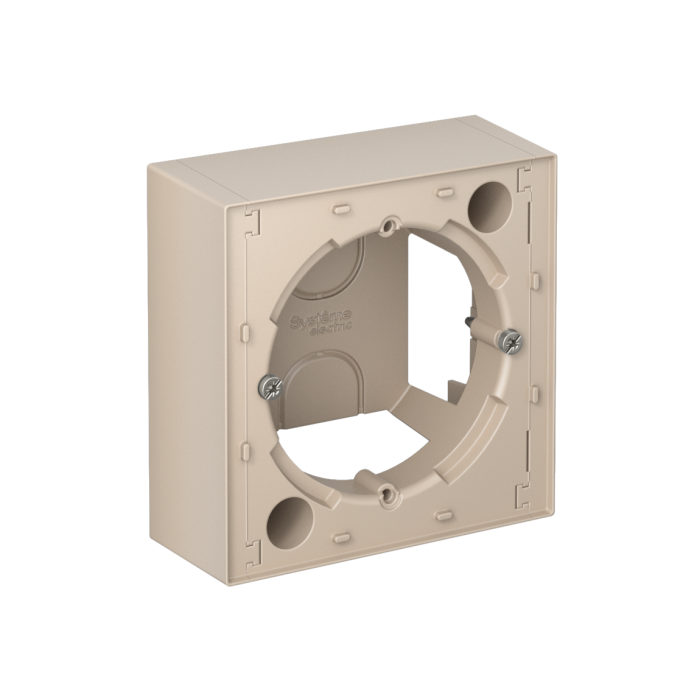 AtlasDesign коробка для наружного монтажа, песочный
