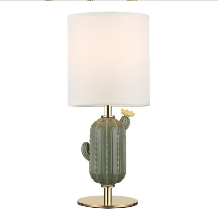 Настольная лампа ODEON LIGHT EXCLUSIVE CACTUS, золотой/зеленый, E27, 40W